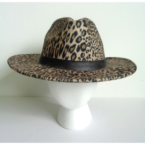 Women leopard print - leopard, fedora