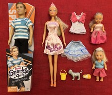 Zuru Sparkle Guys Doll & Simba Steffi Love Dolls Bundle: 4 Dolls & Accessories.