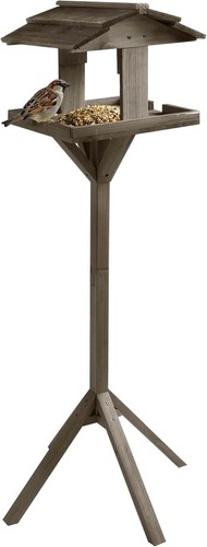 Wooden bird feeder table - wooden,