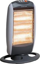 Daewoo 1200W Save Low Energy Oscillating Halogen Heater 3 Settings Instant Heat