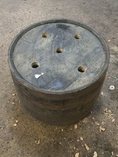 Large Genuine Half Whisky Barrel Planter With Drainage Holes Oak Whiskey Planter