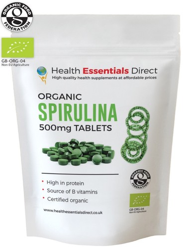 Organic spirulina 500mg - organic,