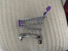 Purple   Mini  Metal  Shopping
