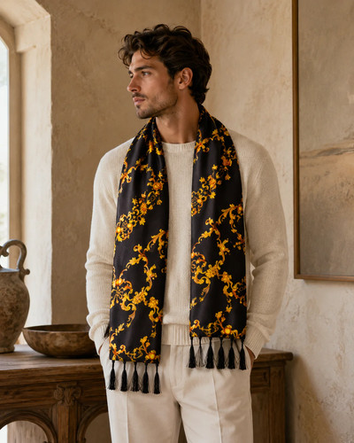 Monzoro 100 silk - 100%, black