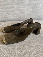 Vintage Prada Suede Mules EU