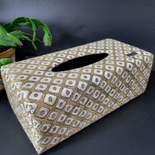 Jim Thompson Padded Fabric Tissue Storage Box Cover Standard Size Vanity