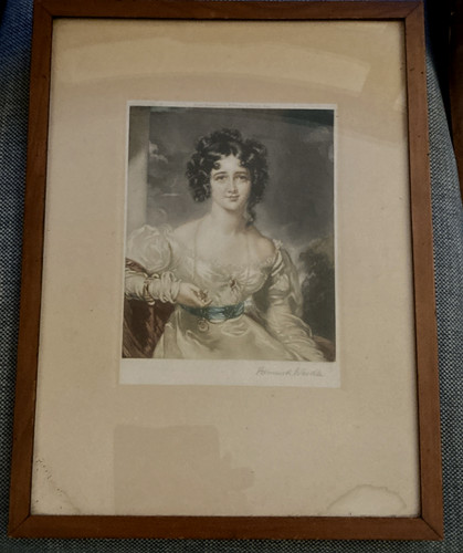 Framed miss croker signed - framed,