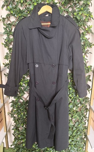 Vintage 80s black - 80s, trench