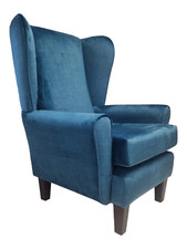 Wing Back Queen Anne Chair -