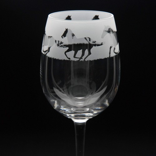 Galloping horse crystal wine - horse,