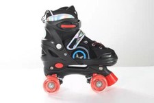 California Pro Chicago Adjustable Quad Roller Skates Black - Optional Skate Bag