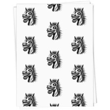 'Crazy Horse' Gift Wrap / Wrapping Paper / Gift Tags (GI051628)