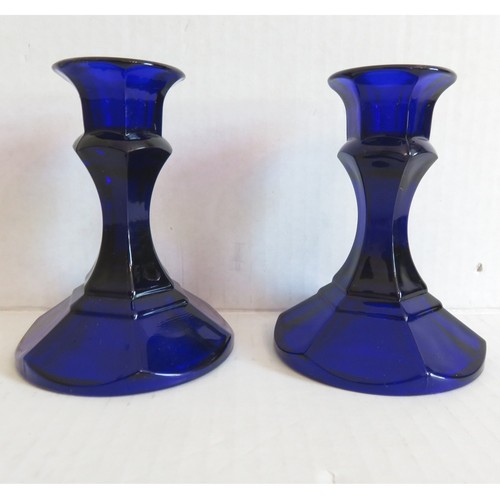 Vintage cobalt blue glass - blue,
