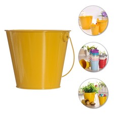  2 Pcs Small Tin Bucket Box Mini Tinplate Child Buckets Metal Pail