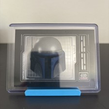 2024 Topps Chrome Star Wars Galaxy Jango Fett Helmet Armor Shadowbox #AS-12