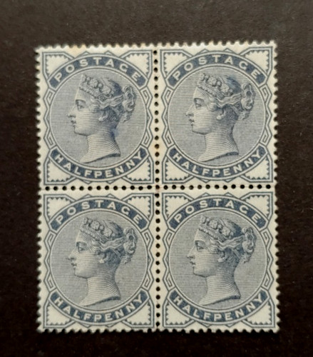 Victoria half penny block 4 - penny,