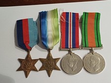 4 WW2 MEDALS.1939/45 STAR.ATLANTIC STAR.WAR & DEFENCE MEDALS