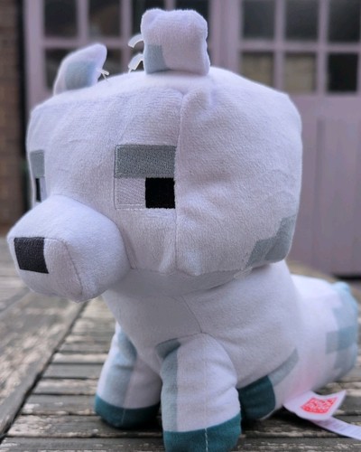 Minecraft arctic fox plush - minecraft,