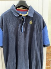 Mens Lazy Jacks Rugby Polo Shirt size XL Colour Navy Blue