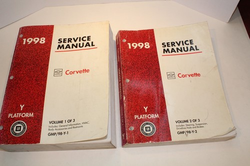 1998 corvette service manual - service,