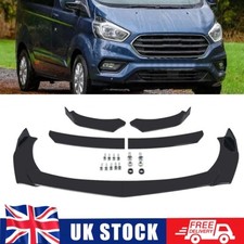 Gloss Front Bumper Lip Splitter Spoiler Body Kit For Ford Transit Custom 12-2024