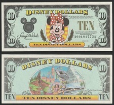Disney Dollar $10 10 Dollars