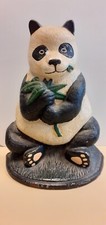 Vintage Panda Cast Iron Door Stop 29cm Tall, Unusual Design
