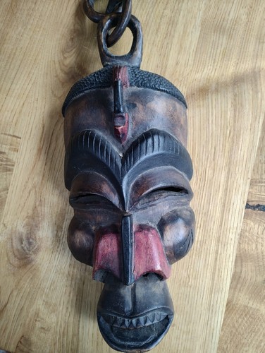 Carved african wooden mask - carved,