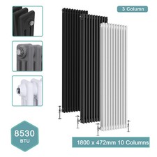 Traditional Victorian Cast Iron Style 2 3 4 Column Radiator Central Heating Rad