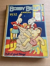 Bobby Bear’s Annual 1932 Vintage Children’s Hardback 