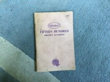 wolseley 1500 drives handbook