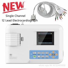 CE FDA ECG100G Single Channel 12 Lead EKG Electrocardiograph Thermal Printer