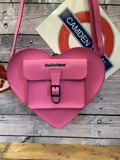 Dr Martens Vibrant Pink Heart Cross Body Bag / Backpack 11”