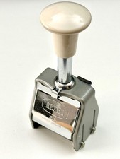 Vintage Rexel Numbering Stamp In Original Box With Instructions