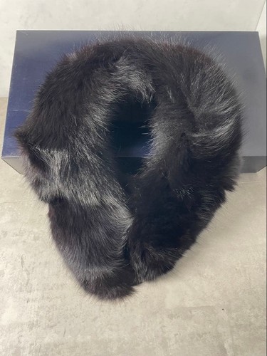 Saga fox black - black, fur