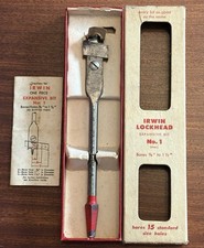 Vintage IRWIN LOCKHEAD Expansive Bit -AUGER DRILL BIT- 5/8" ~ 1.5”  BOXED
