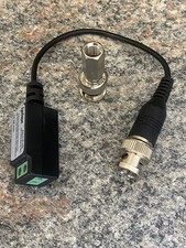 CAT5 CCTV CAMERA BNC VIDEO BALUN TRANSCEIVER UTP CABLE POWER Coax Coaxial UK