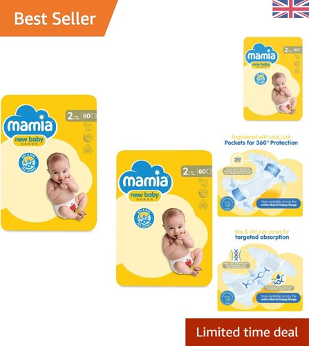Mamia size nappies 60 pack - size, 2