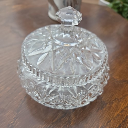 Vintage clear cut lead crystal - cut,