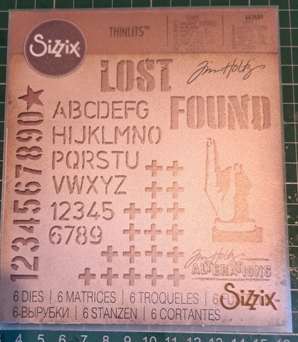 Sizzix thinlits die set lost - set,