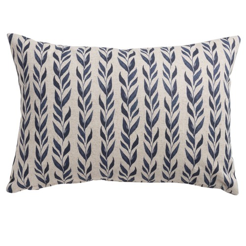 Linden leaf stripe linen blend - linden,