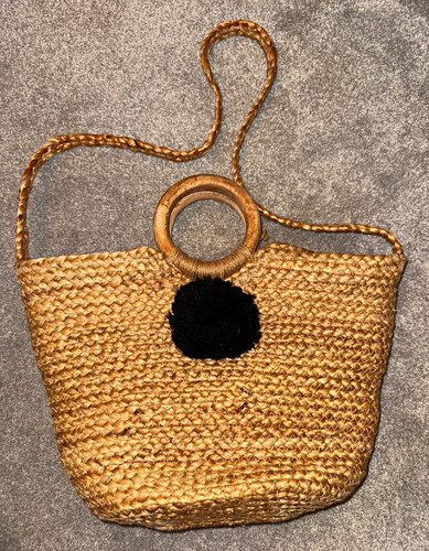 Zara medium woven jute tote - medium,