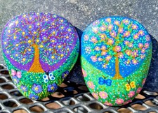 Hand Painted Pebble Stone Rock