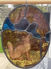 ANITQUE STAINED GLASS PANEL