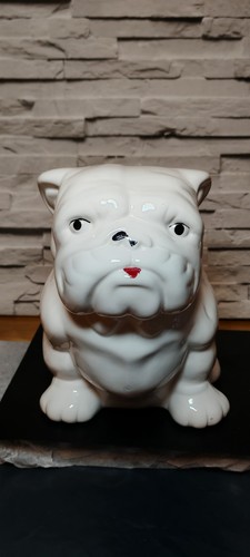 Vintage ceramic bulldog toilet - bulldog,
