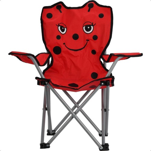Kids folding deck - chair, red
