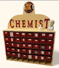 Chemists Bank Of Drawers, Lots Of Storage. 40 Deep Metal Drawers