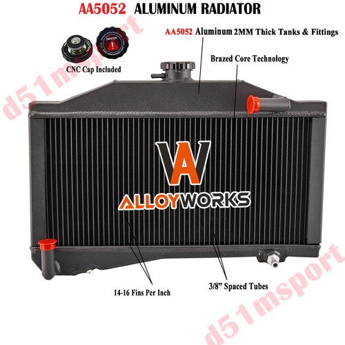 Row aluminium radiator fit - 2,