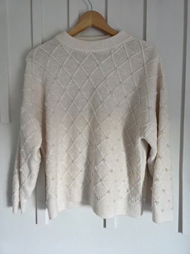 Cream pearl embellished - m&s,