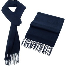 Mens Womens Plain Check Scarf